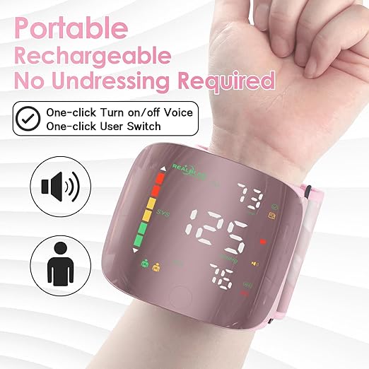 Blood Pressure Monitor - HD TouchScreen For Effortless Instant Tracking