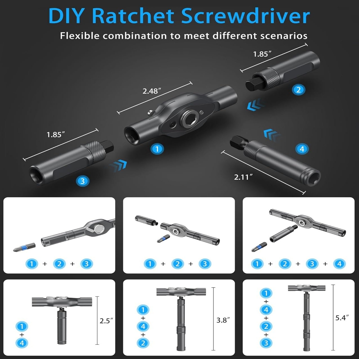Fix Anything, Anytime - 24 Tools inOne Screwdriver